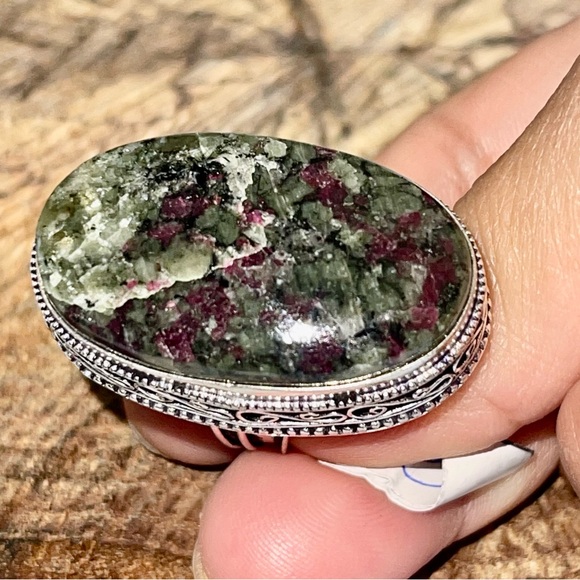 Eudialyte Ring Size 8 - Picture 2 of 9